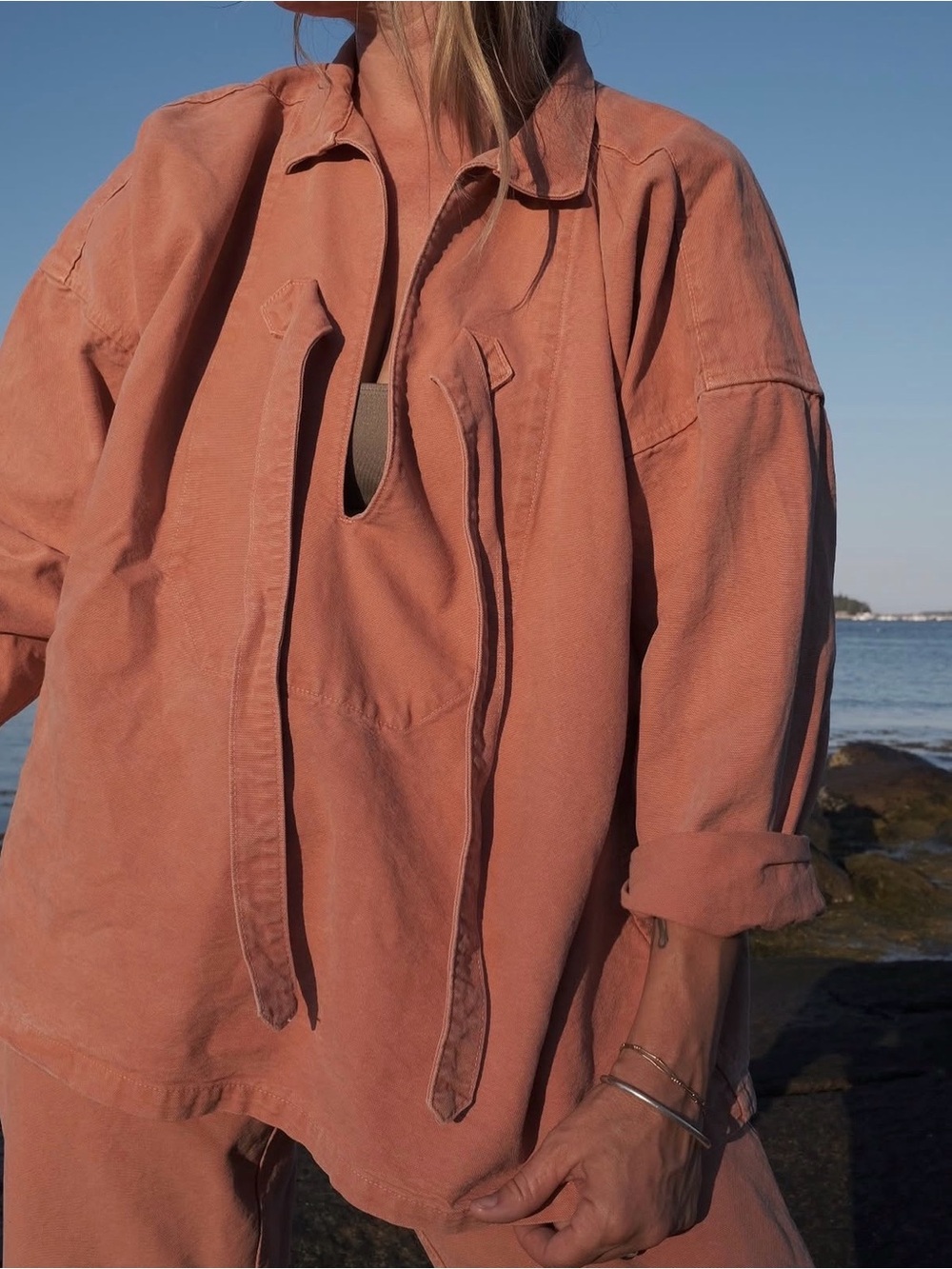 Rudy Jude Dusty Rose high season smock Pullover Jacket